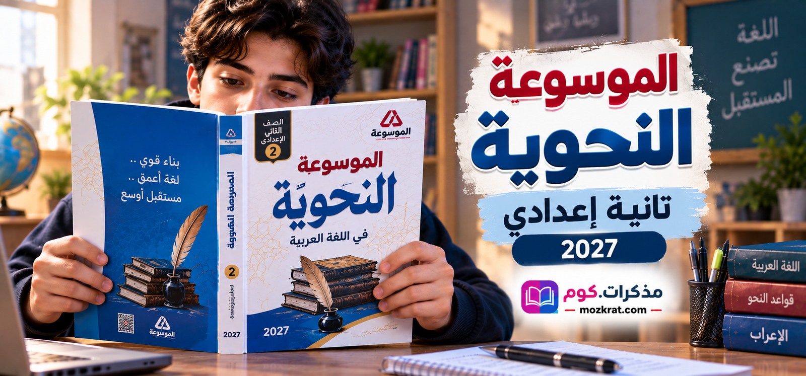 الموسوعة النحوية تانية إعدادي 2027 PDF